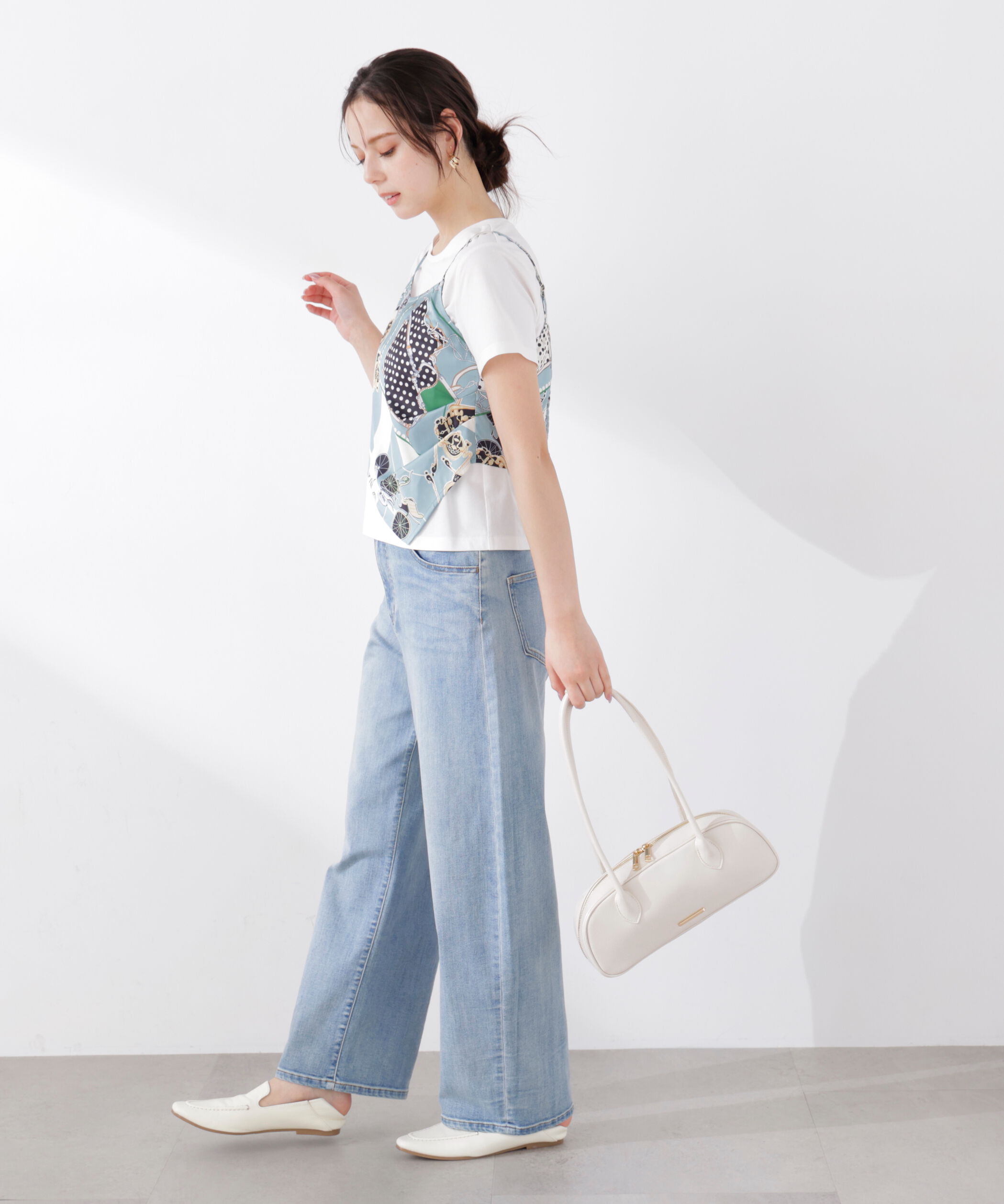 PROPORTION BODY DRESSING「《EDIT COLOGNE》ビスチェ付きカットソー 26SS」|Tシャツ・カットソー|