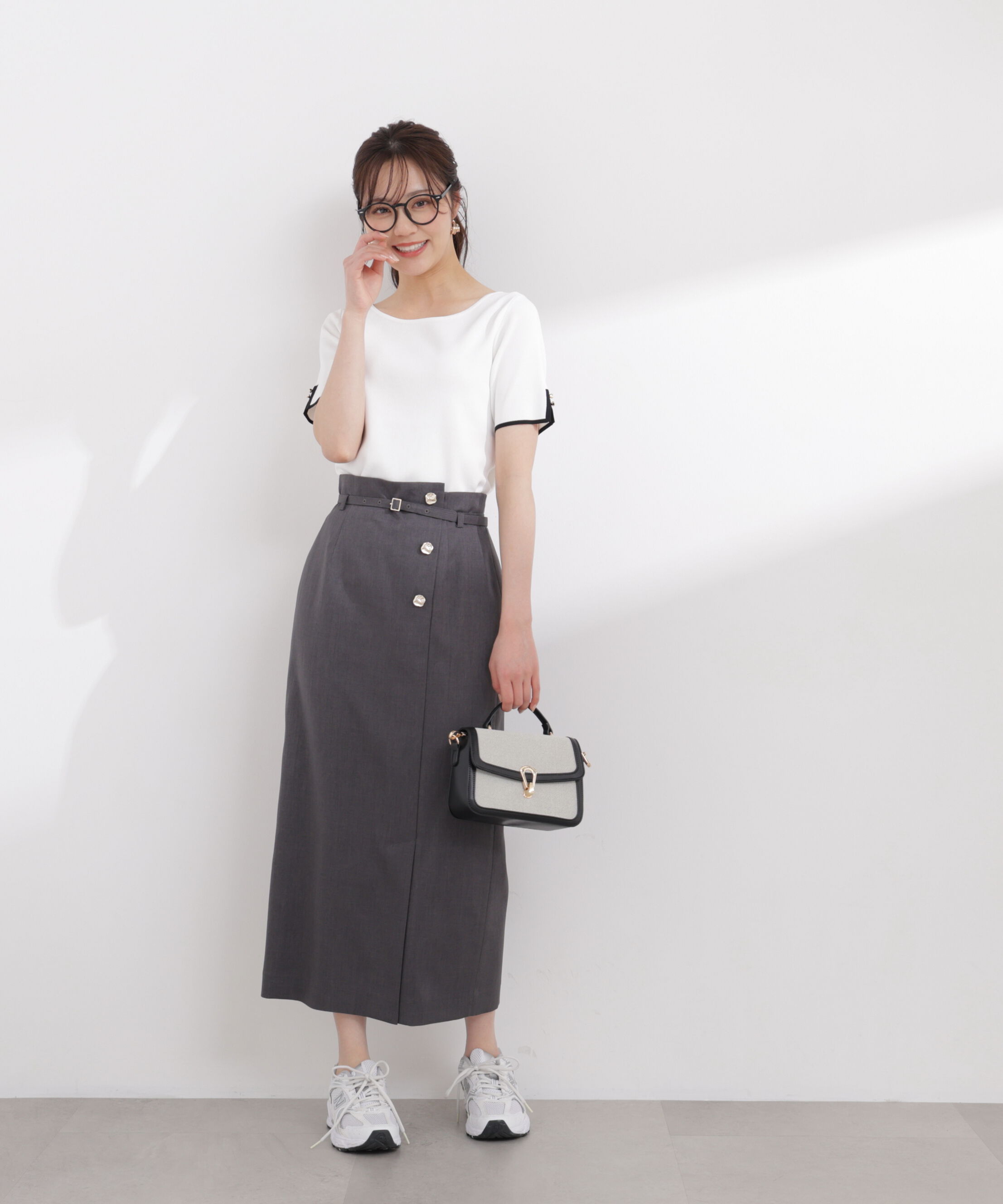 PROPORTION BODY DRESSING「フロントデザインIラインスカート 26SS」|スカート|