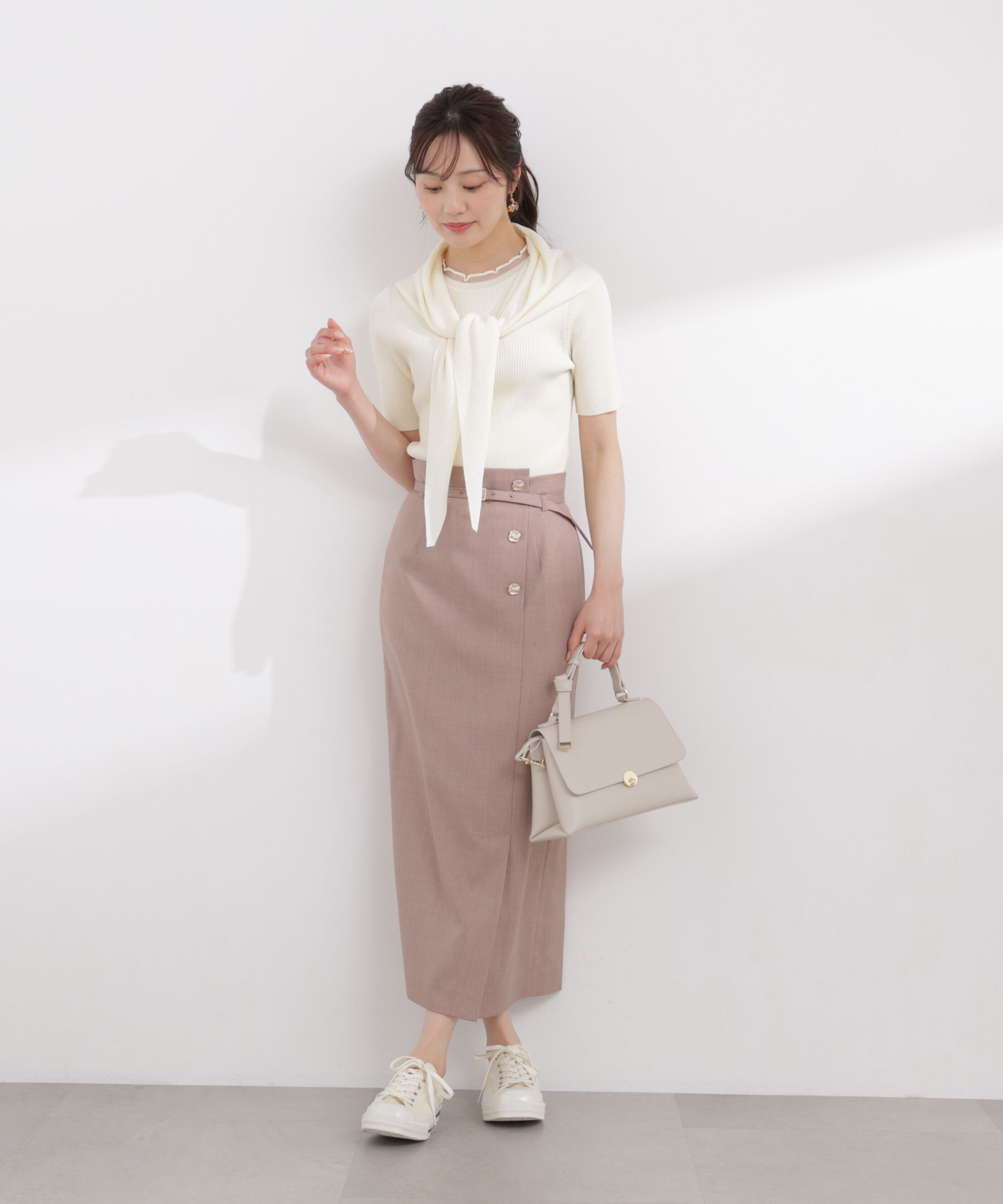PROPORTION BODY DRESSING「フロントデザインIラインスカート 26SS」|スカート|