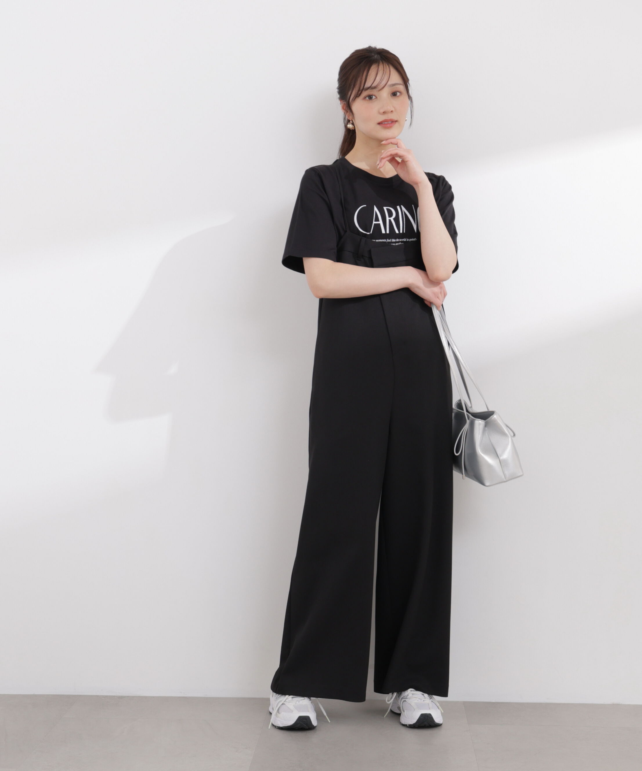 PROPORTION BODY DRESSING「〈a/mie〉バックタックサロペット 26SS」|ワンピース|