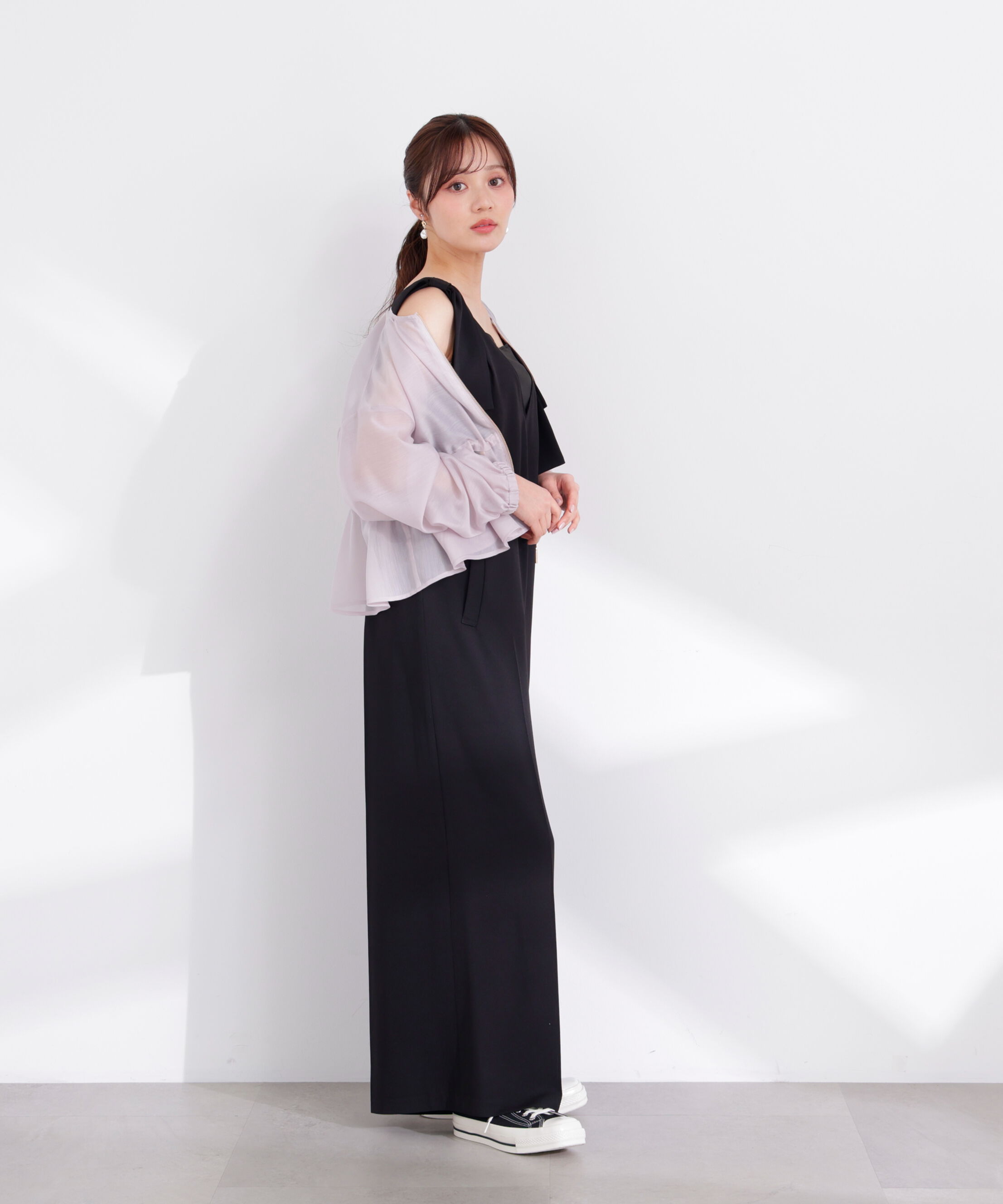 PROPORTION BODY DRESSING「リボン付きオールインワン 26SS」|ワンピース|