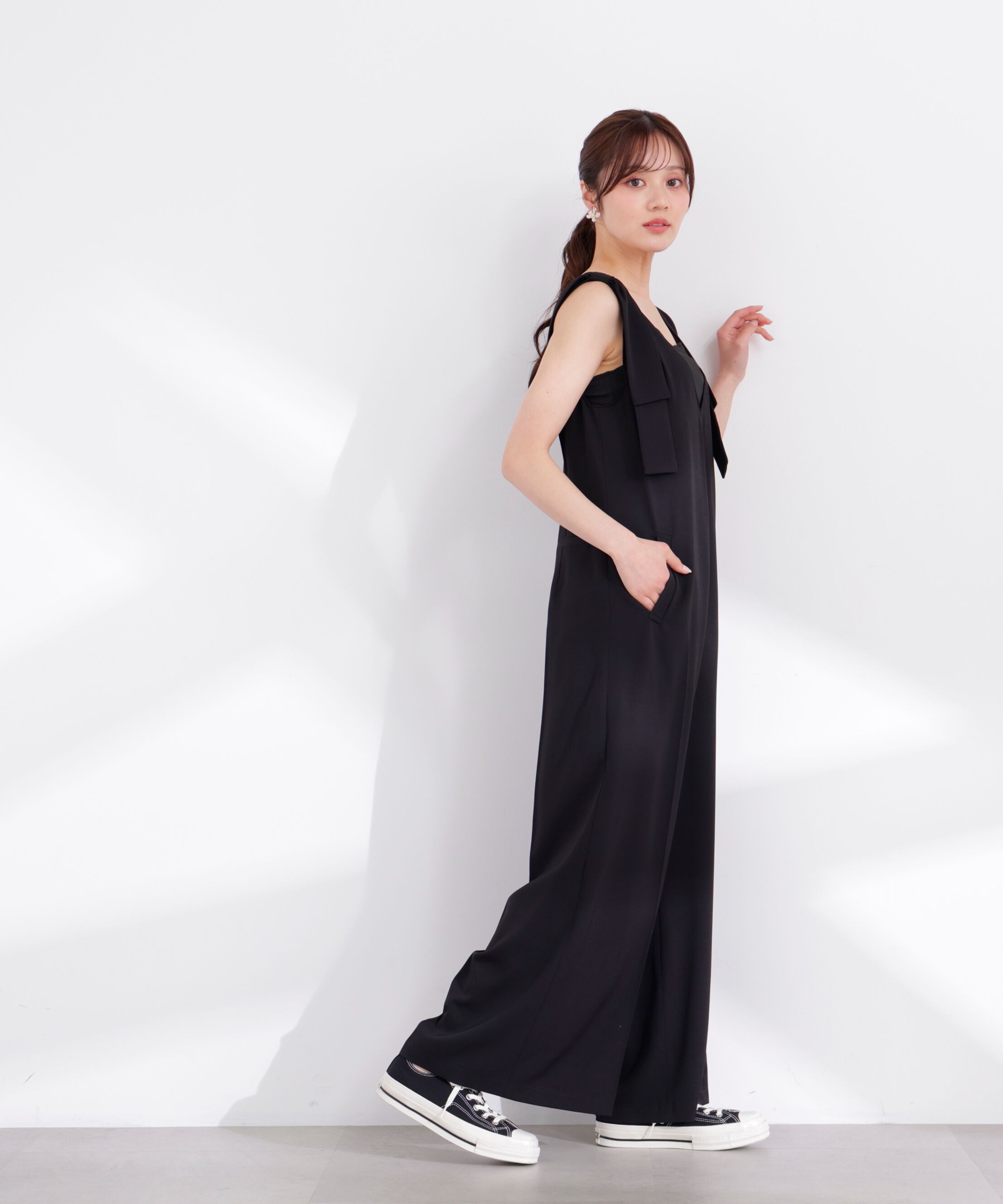 PROPORTION BODY DRESSING「リボン付きオールインワン 26SS」|ワンピース|