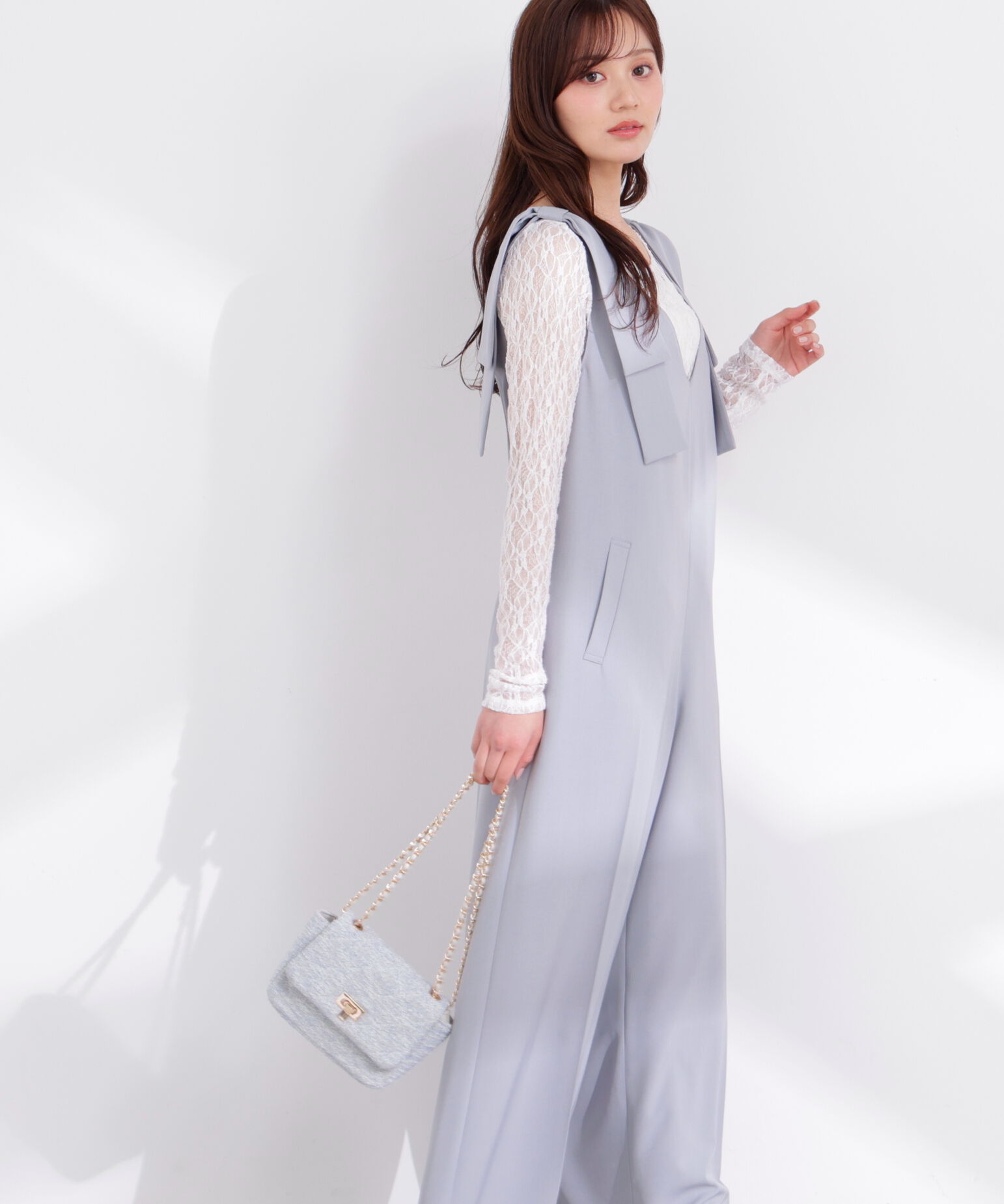 PROPORTION BODY DRESSING「リボン付きオールインワン 26SS」|ワンピース|