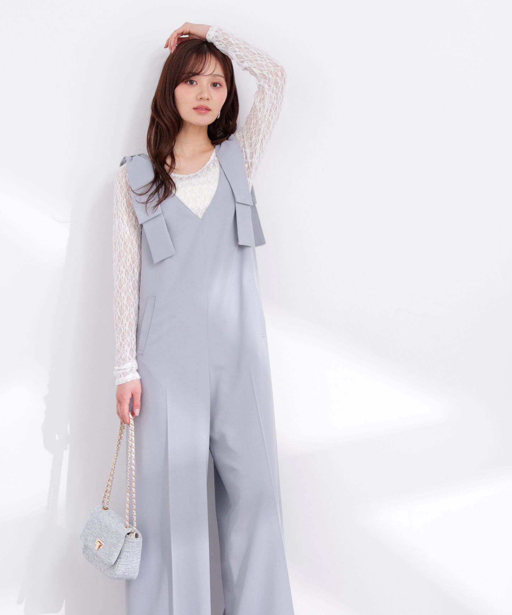 PROPORTION BODY DRESSING「リボン付きオールインワン 26SS」|ワンピース|