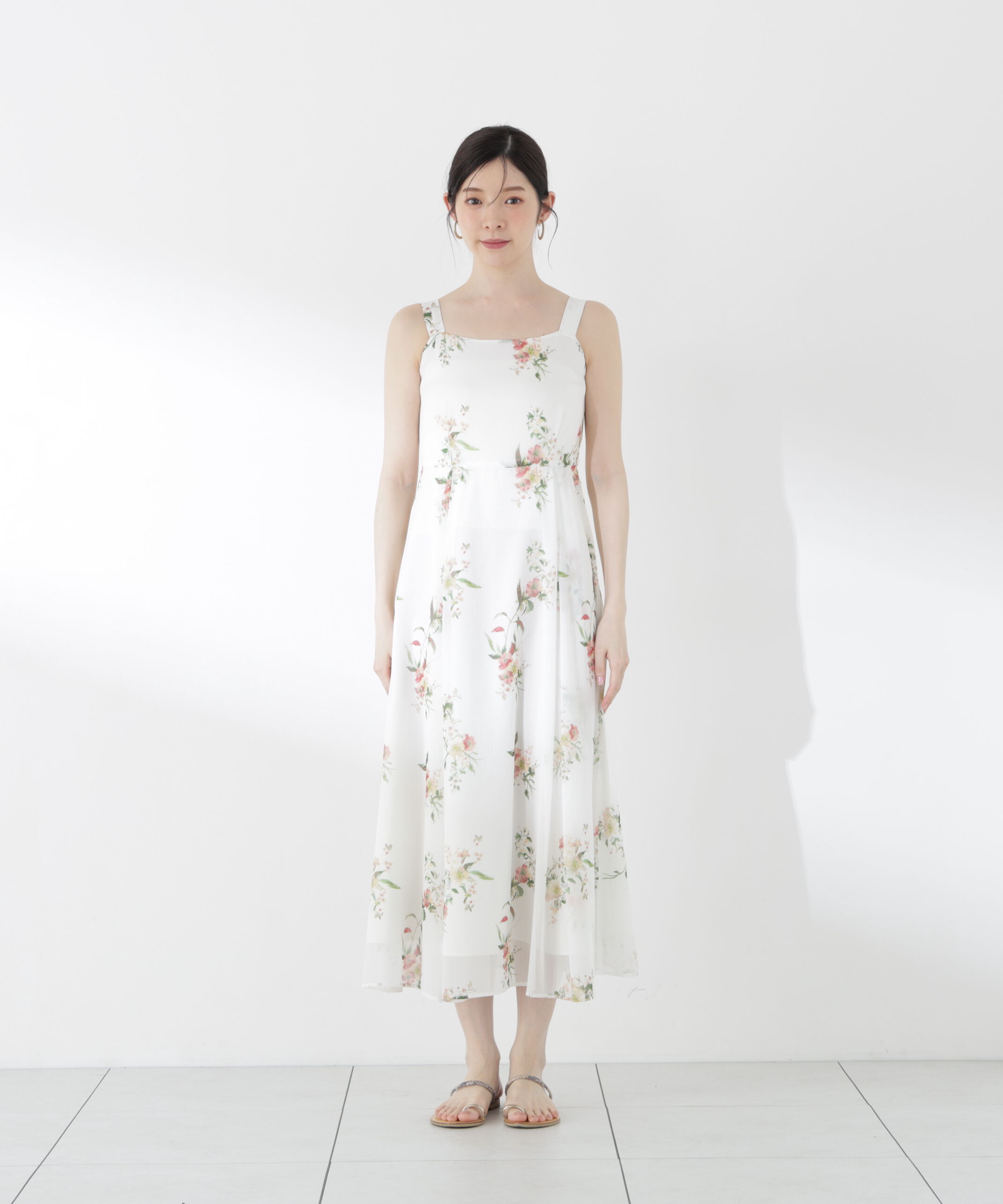PROPORTION BODY DRESSING「＜青島心さん着用＞ボタニカル花柄キャミワンピース」|ワンピース|