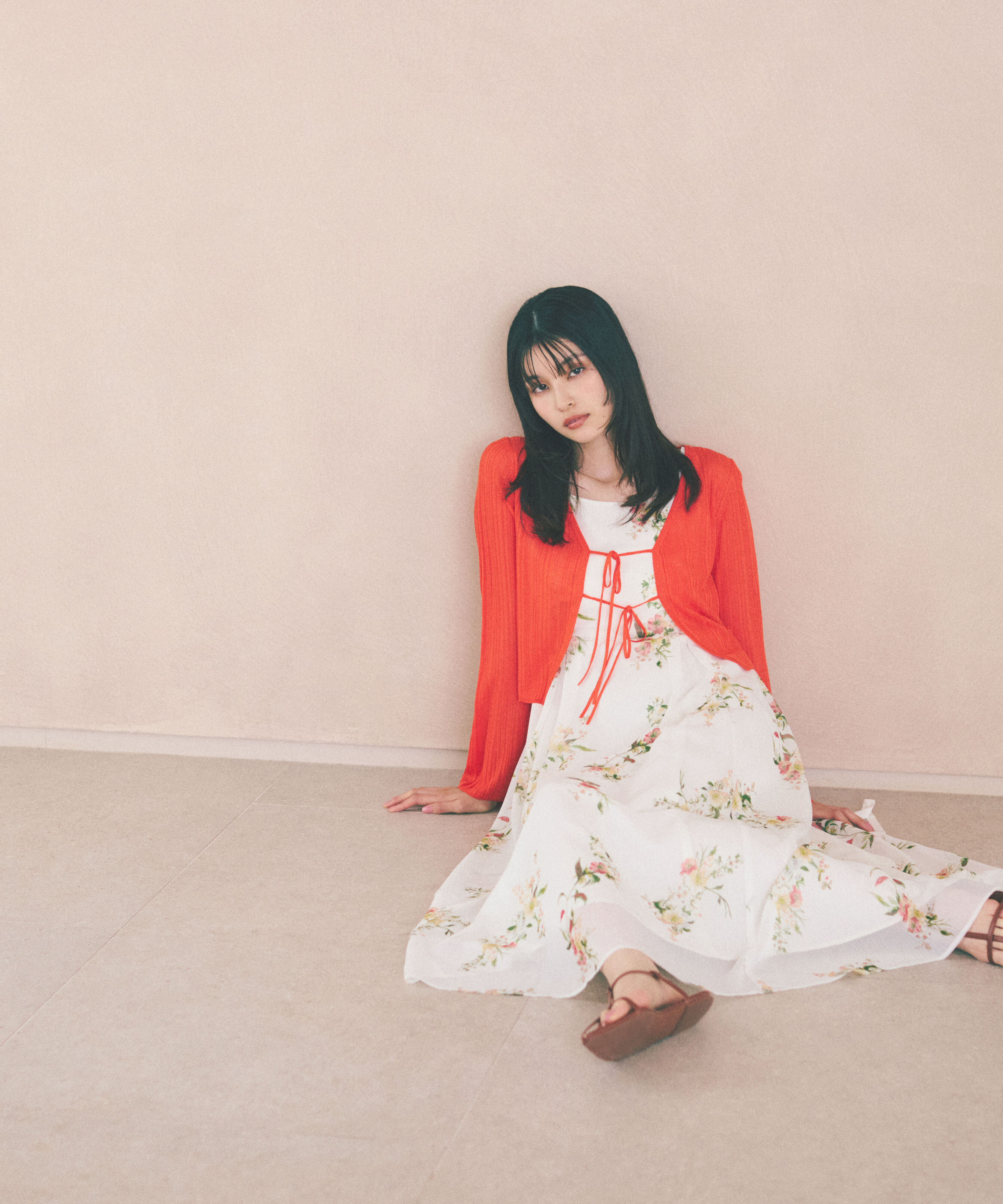 PROPORTION BODY DRESSING「＜青島心さん着用＞ボタニカル花柄キャミワンピース」|ワンピース|