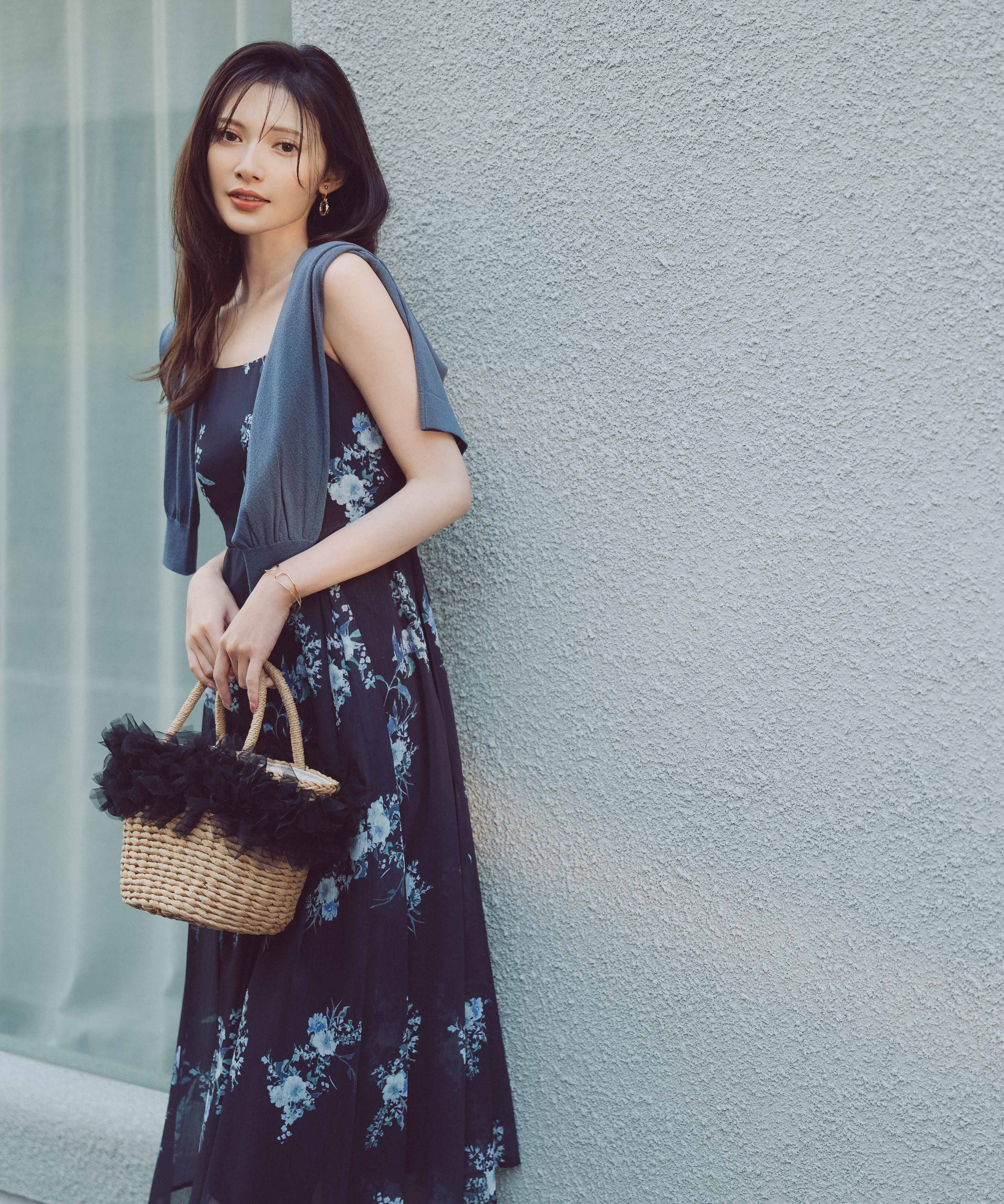 PROPORTION BODY DRESSING「＜青島心さん着用＞ボタニカル花柄キャミワンピース」|ワンピース|
