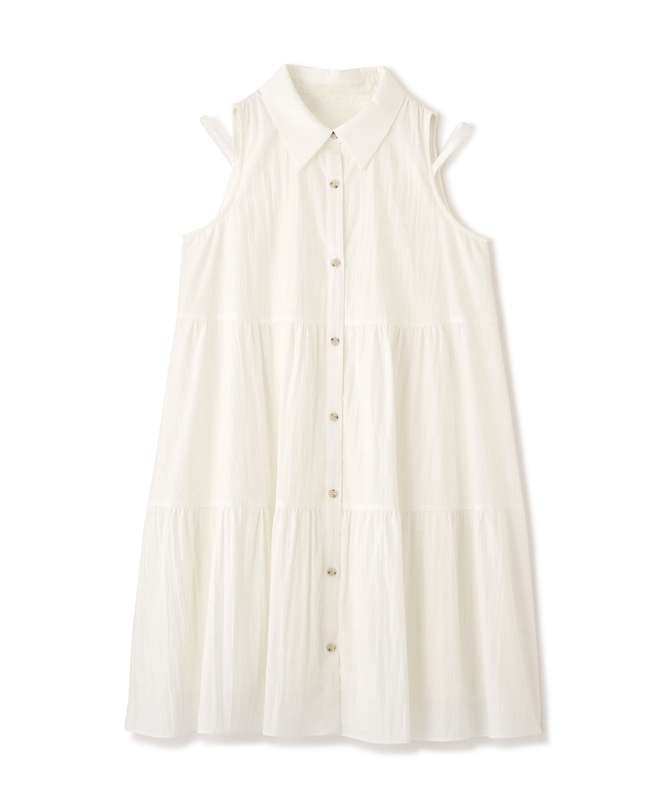 PROPORTION BODY DRESSING「＜EDIT COLOGNE＞ノースリーブシャツミニワンピース」|ワンピース|