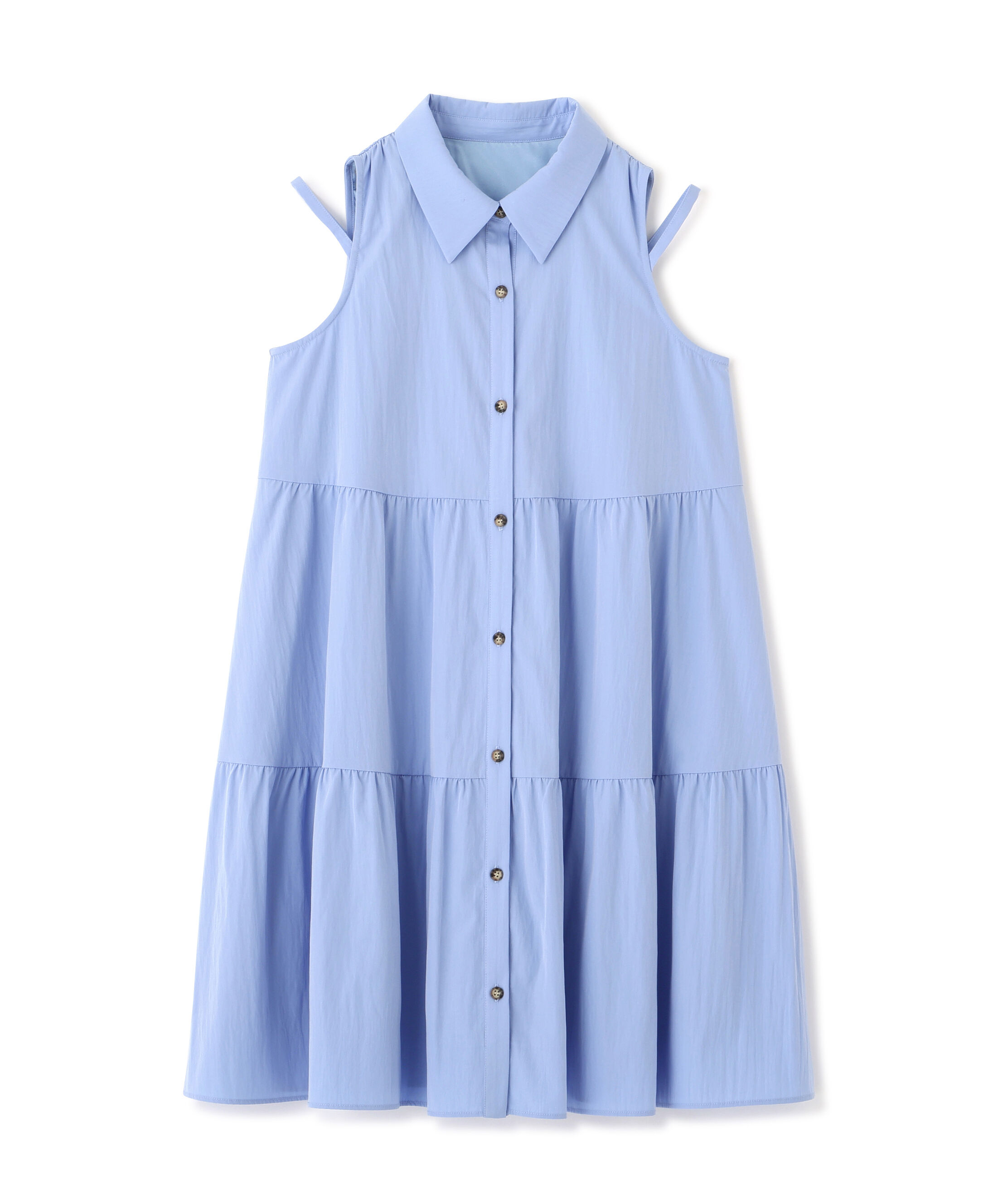 PROPORTION BODY DRESSING「＜EDIT COLOGNE＞ノースリーブシャツミニワンピース」|ワンピース|