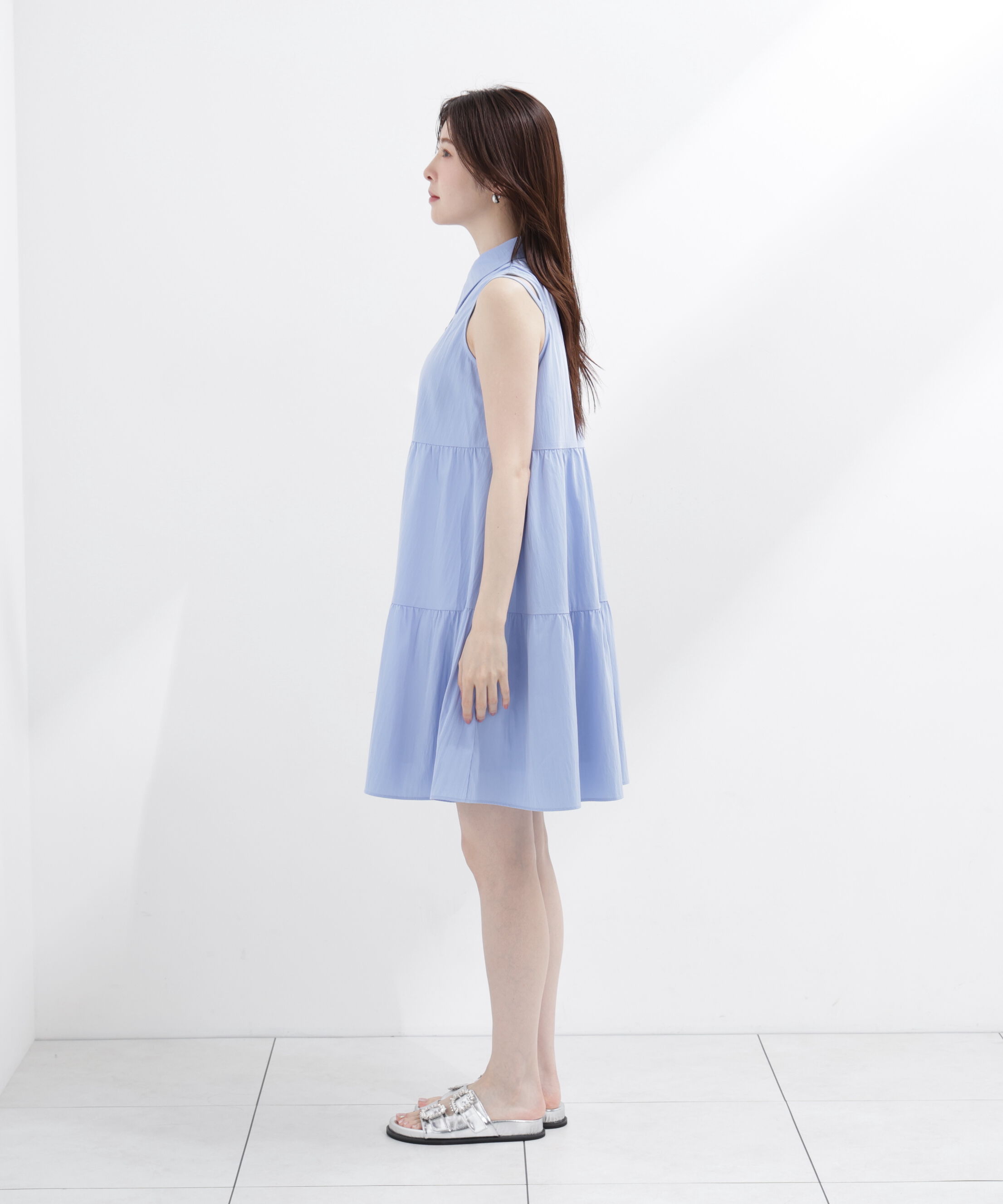 PROPORTION BODY DRESSING「＜EDIT COLOGNE＞ノースリーブシャツミニワンピース」|ワンピース|