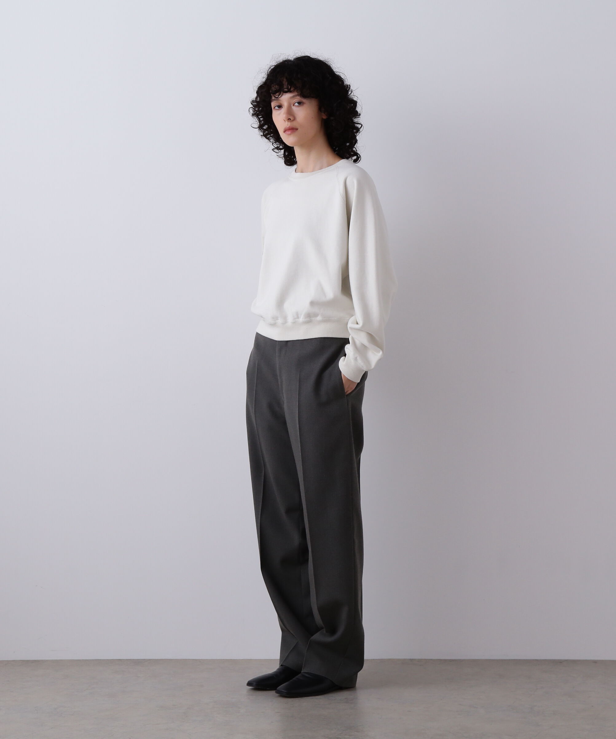 YLEVE 「YLEVE / ORGANIC COTTON SUN FADED SWEAT PULLOVER」|Tシャツ・カットソー|
