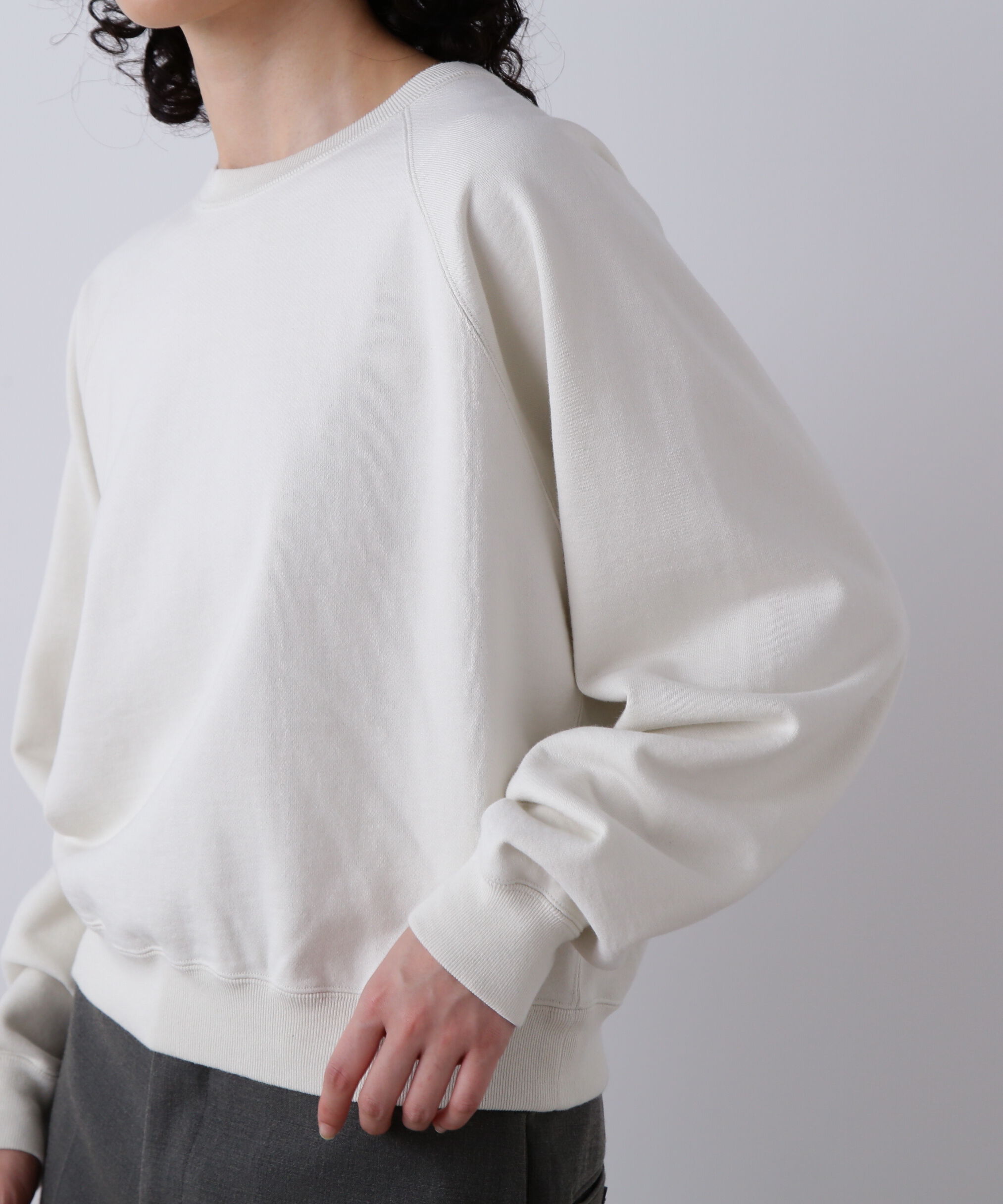 YLEVE 「YLEVE / ORGANIC COTTON SUN FADED SWEAT PULLOVER」|Tシャツ・カットソー|