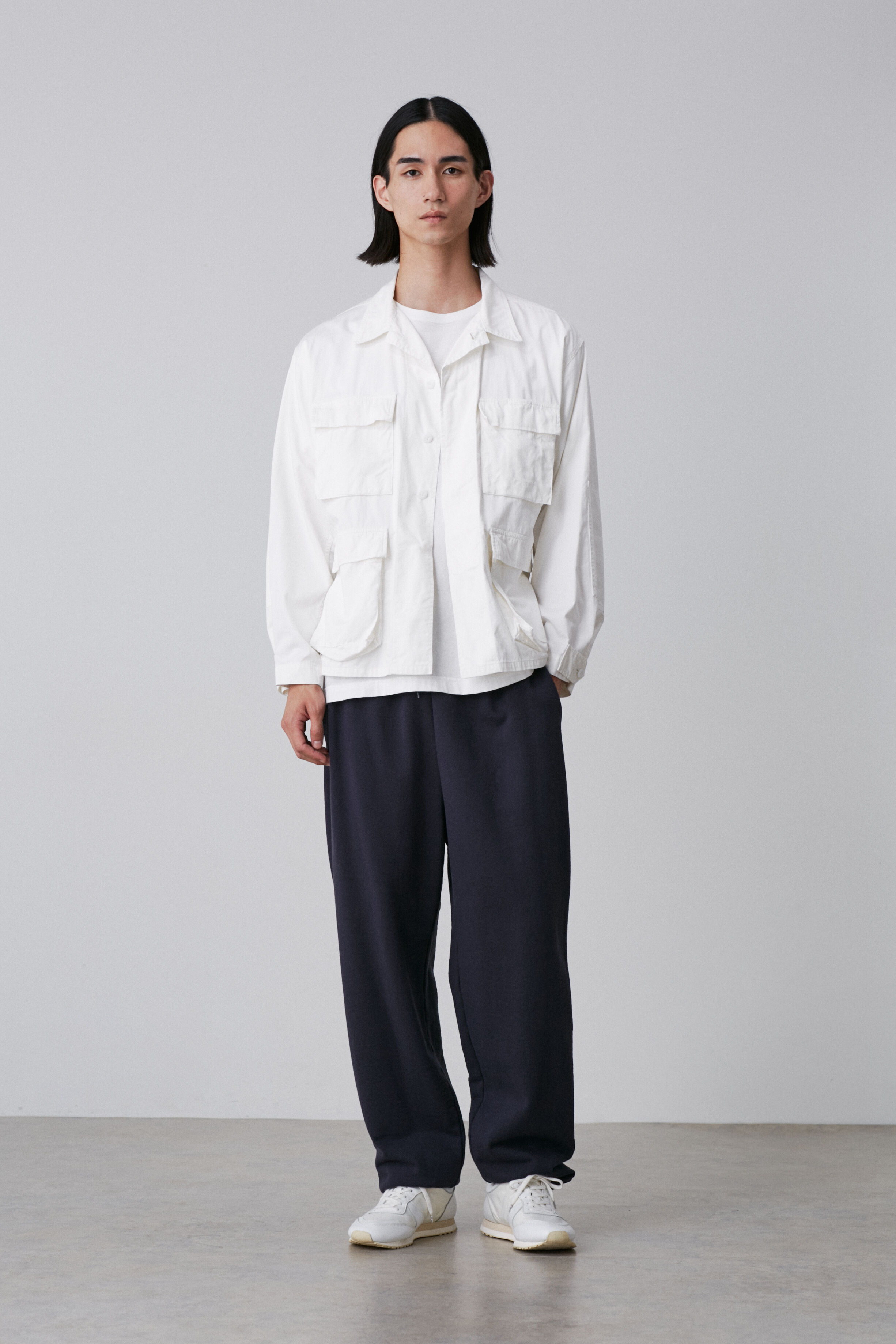 YLEVE 「Y / ORGANIC COTTON BLEND HEAVY WEIGHT FLEECE TROUSERS」|その他|ネイビー
