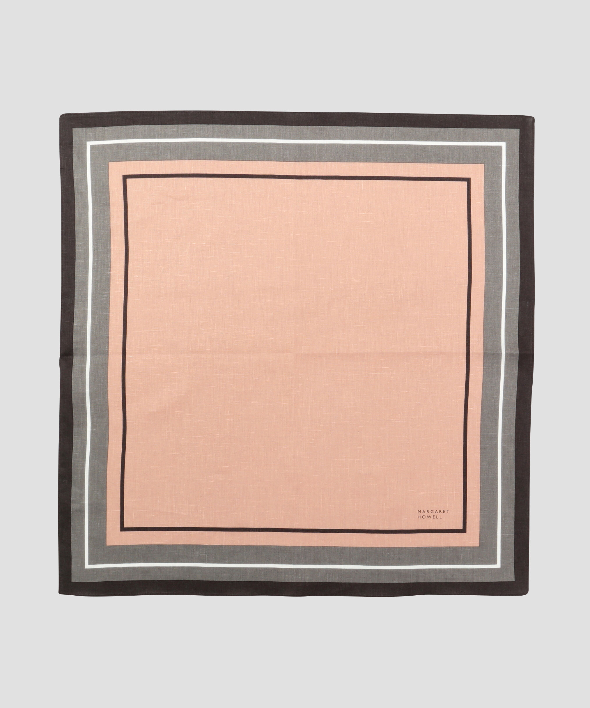 MARGARET HOWELL HOUSEHOLDGOODS「FRAME HANKY」|ハンカチ|PINK
