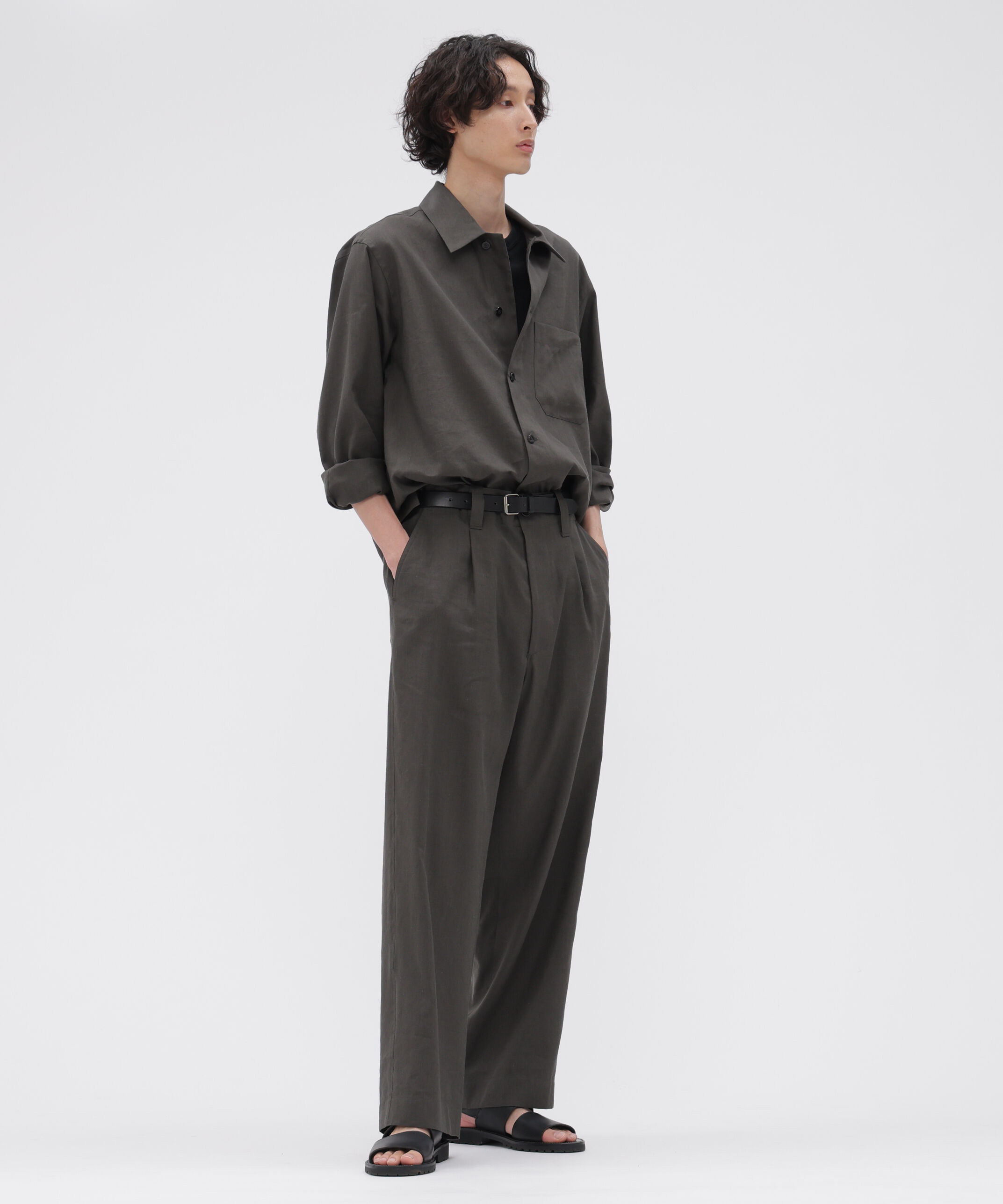 MARGARET HOWELL「LINEN WOOL SILK PLAINWEAVE SHIRT」|シャツ・ブラウス|