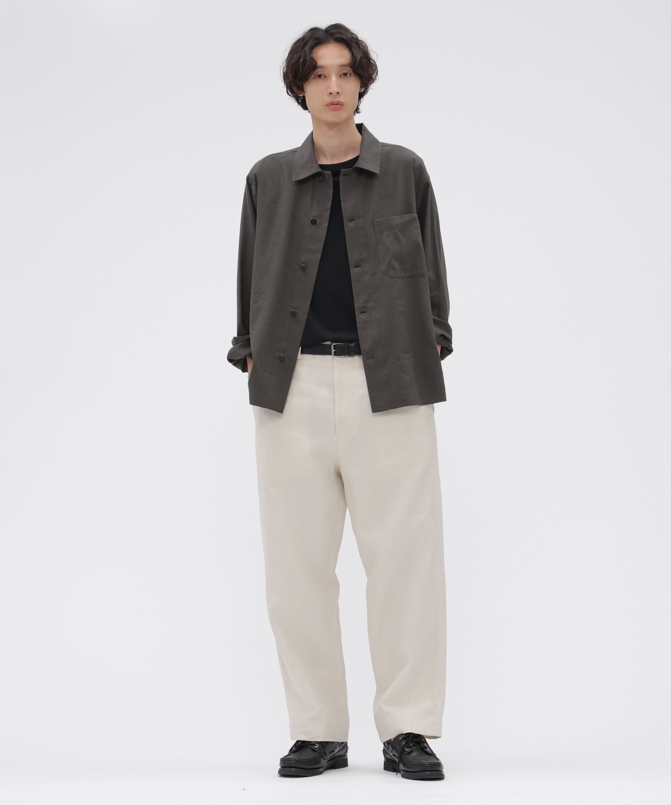 MARGARET HOWELL「LINEN WOOL SILK PLAINWEAVE SHIRT」|シャツ・ブラウス|