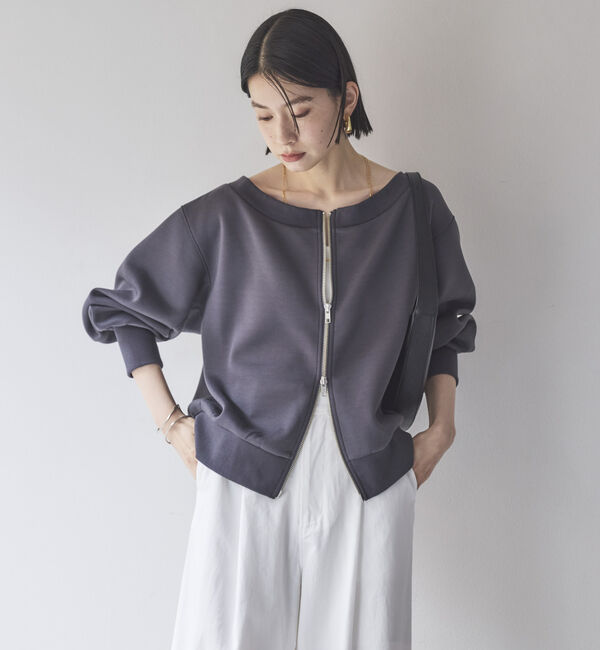Doux archives「カノコ４ｗａｙ　ＷＺＩＰプルオーバー」|Tシャツ・カットソー|