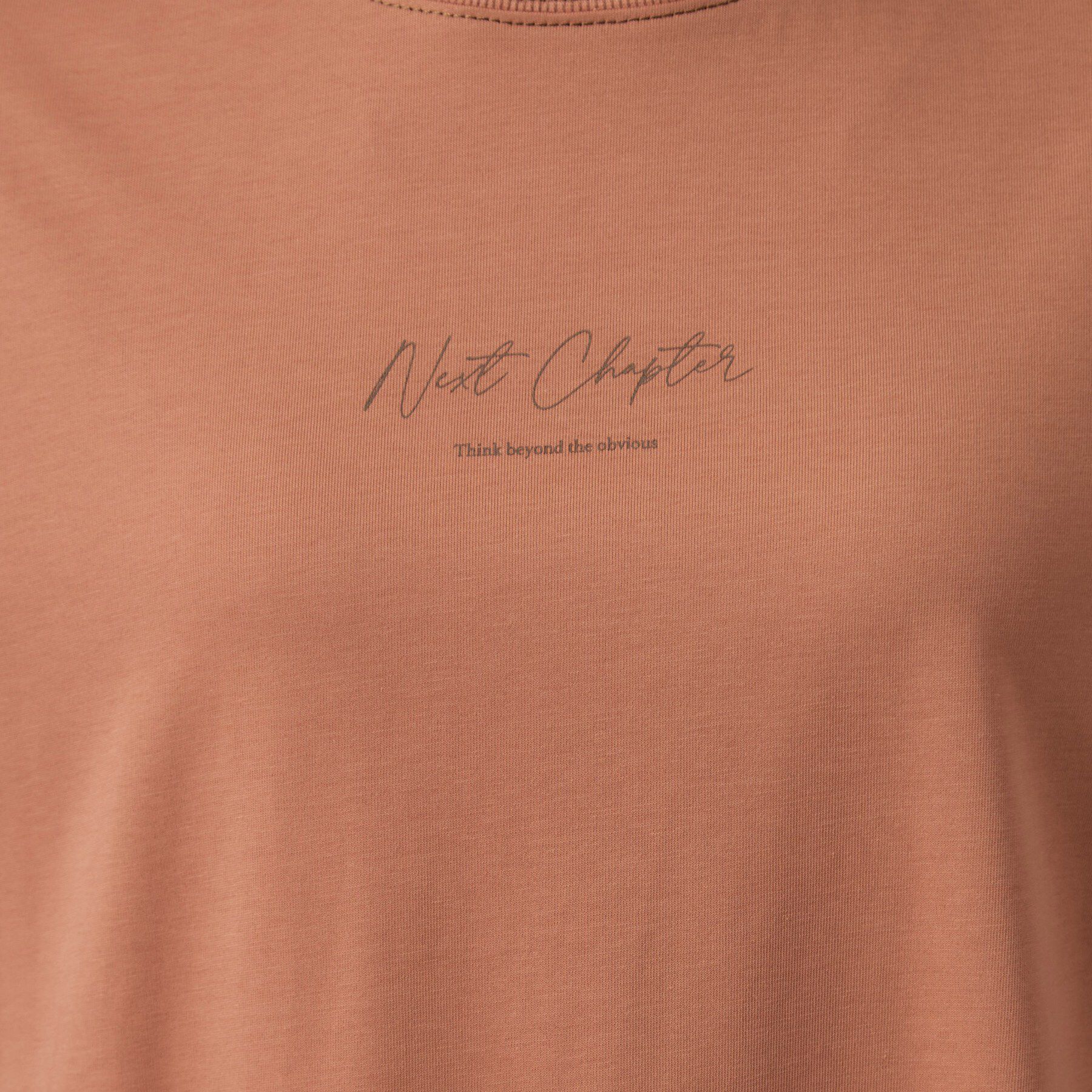 SHOO･LA･RUE「【体型カバー】インせず着られる 配色ステッチロゴTシャツ」|Tシャツ・カットソー|