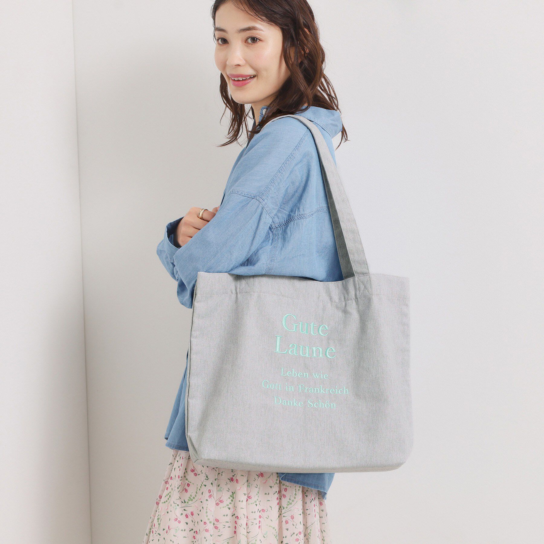 ITS&rsquo;DEMO「【A4対応】ロゴ刺繍トート」|トートバッグ|
