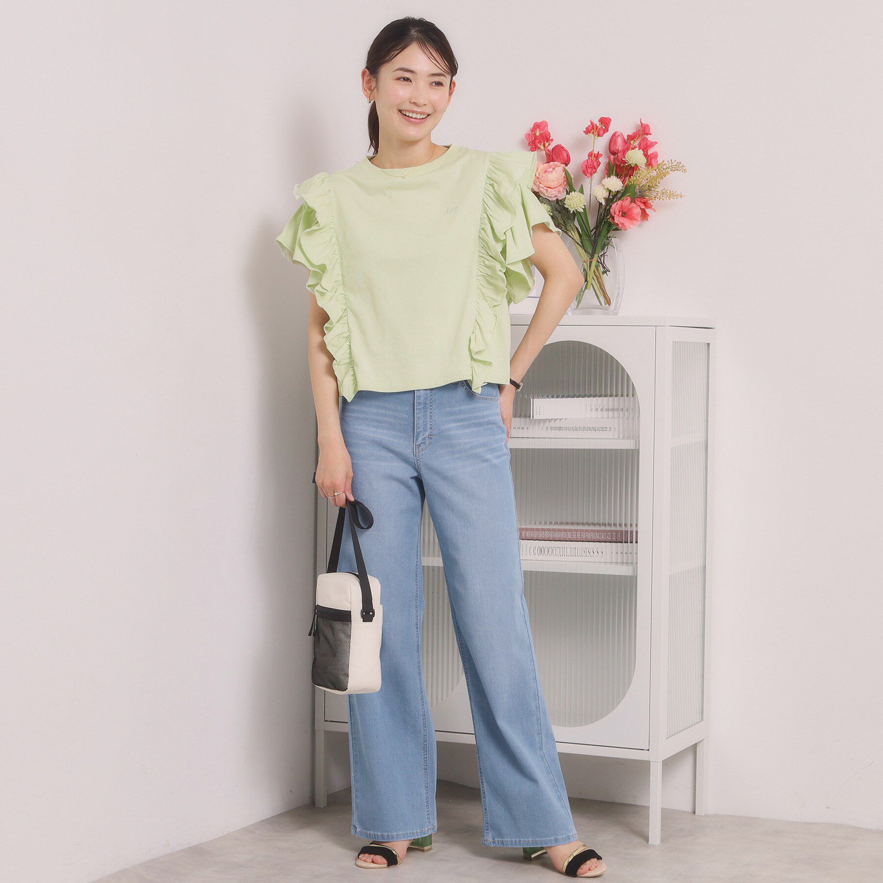 ITS&rsquo;DEMO「＜Lee＞ RUFFLESLEEVES TEE」|Tシャツ・カットソー|