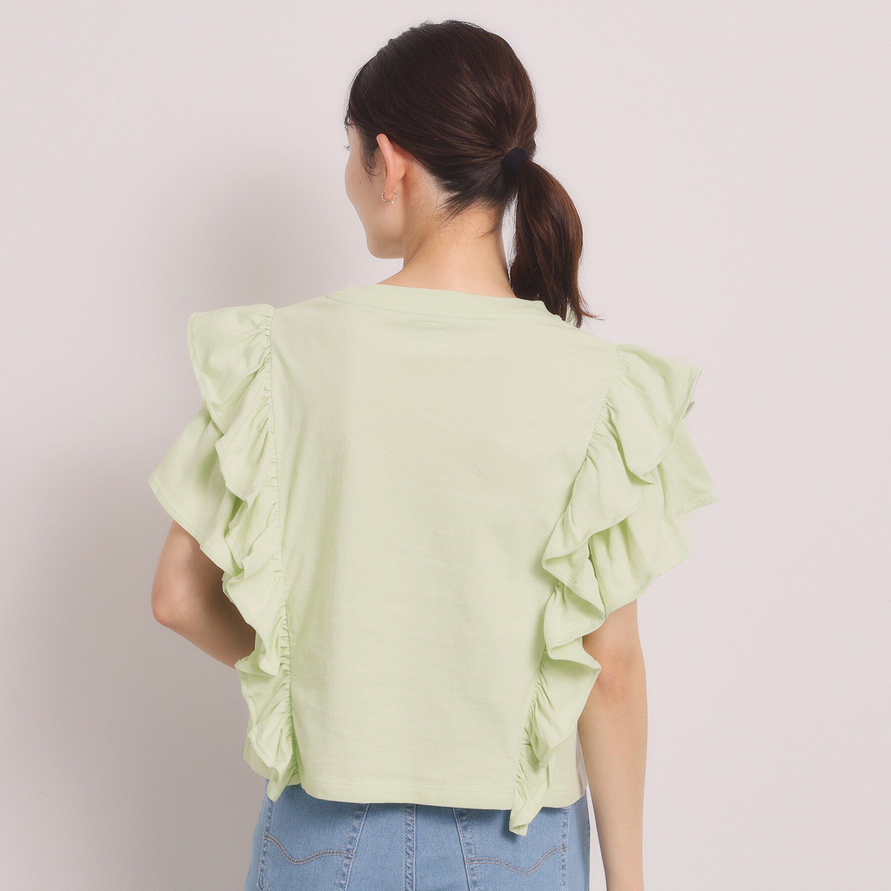 ITS&rsquo;DEMO「＜Lee＞ RUFFLESLEEVES TEE」|Tシャツ・カットソー|