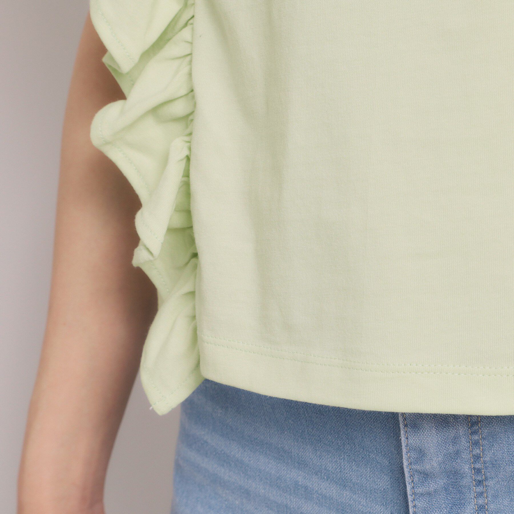 ITS&rsquo;DEMO「＜Lee＞ RUFFLESLEEVES TEE」|Tシャツ・カットソー|