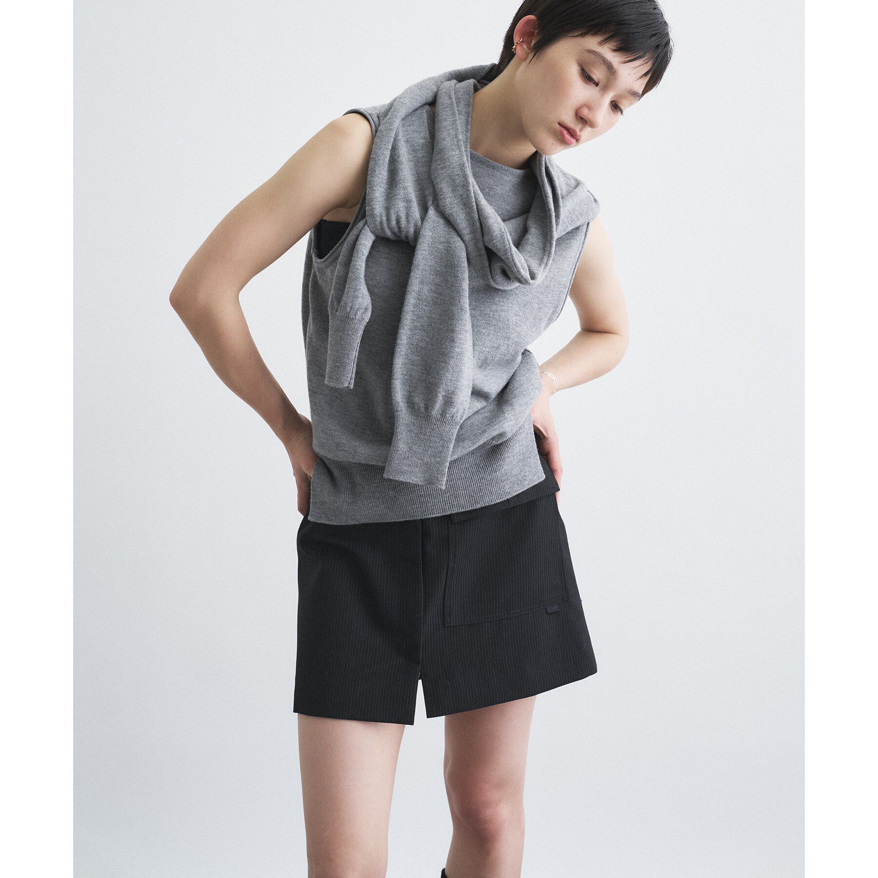 CODE A「stripe mini skirt」|スカート|
