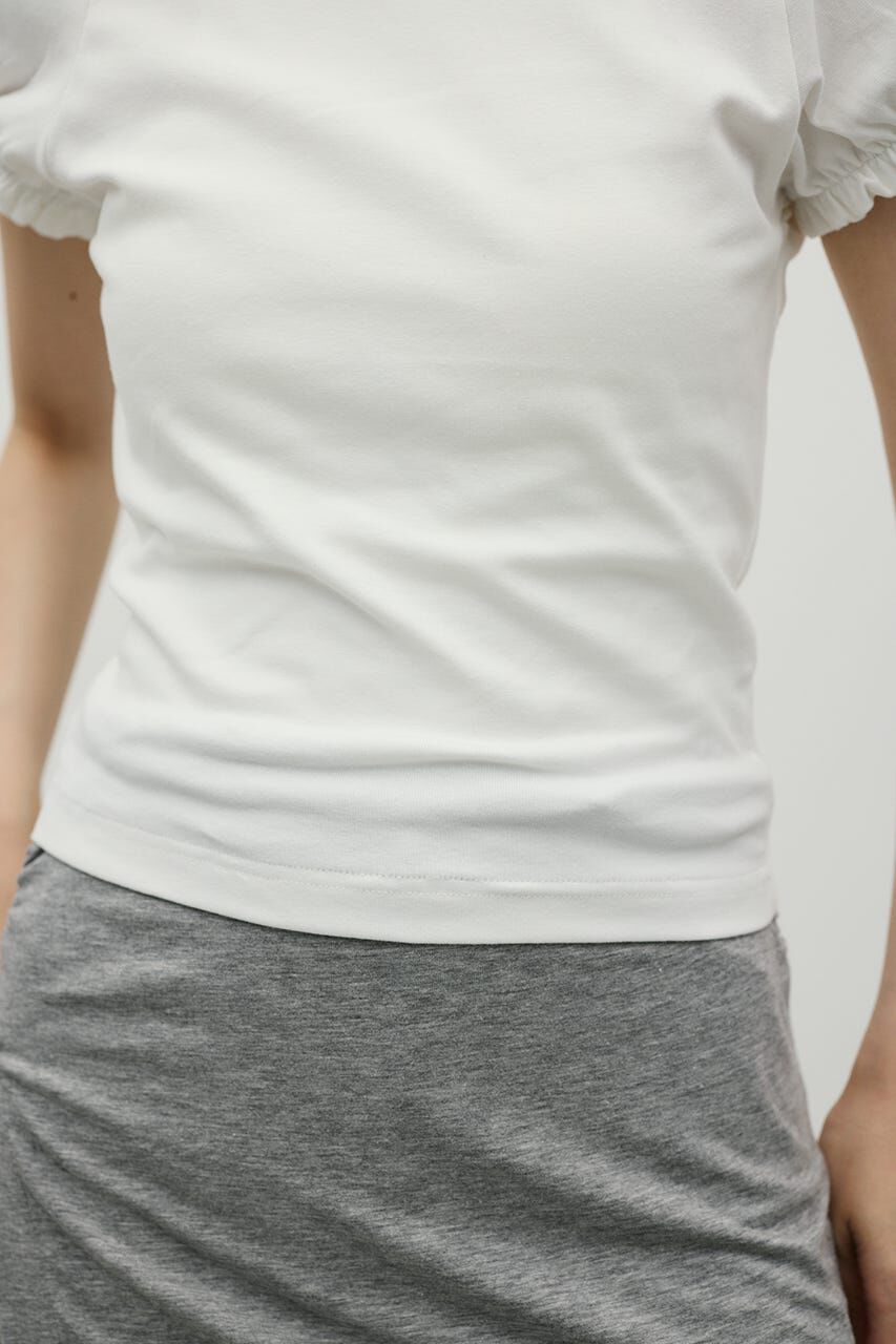 STYLEMIXER「ギャザーフレンチスリーブT」|Tシャツ・カットソー|