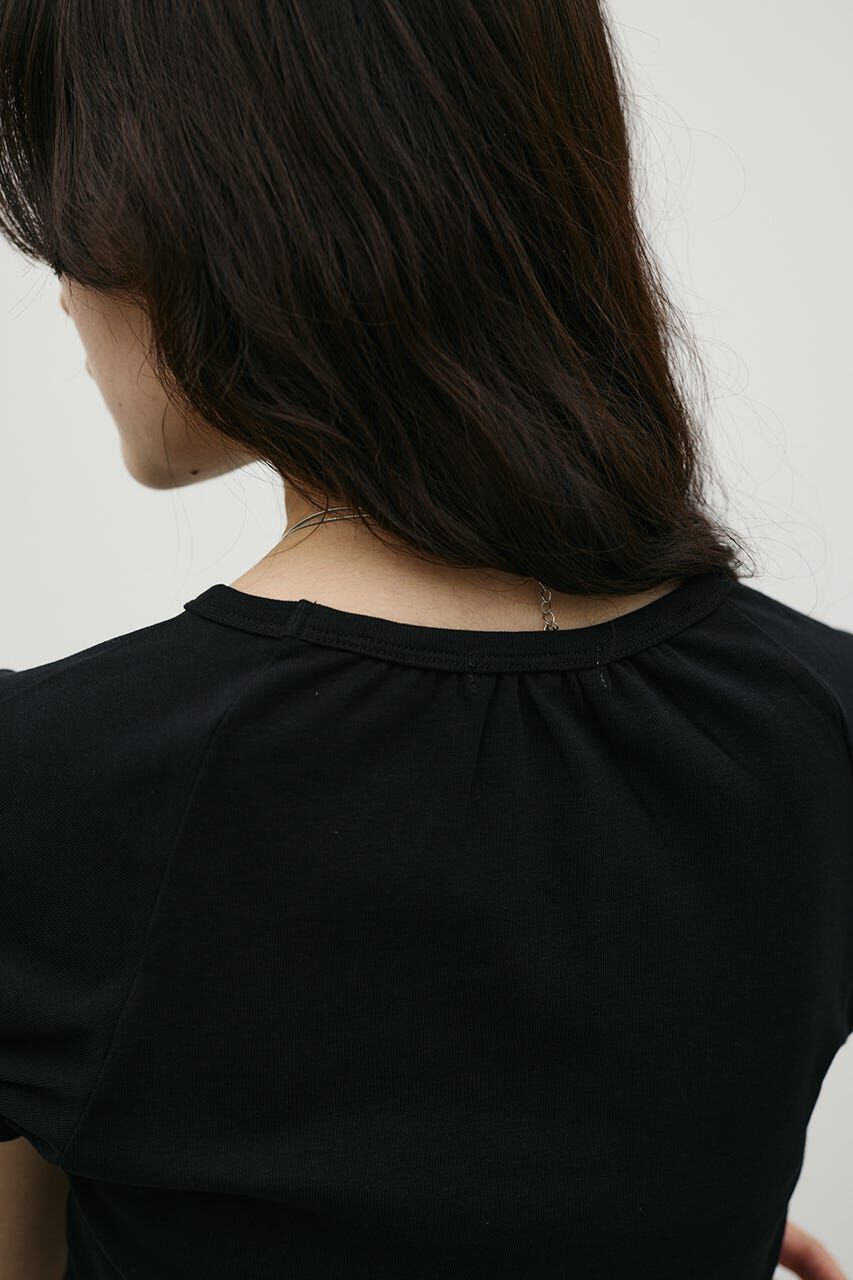 STYLEMIXER「ギャザーフレンチスリーブT」|Tシャツ・カットソー|