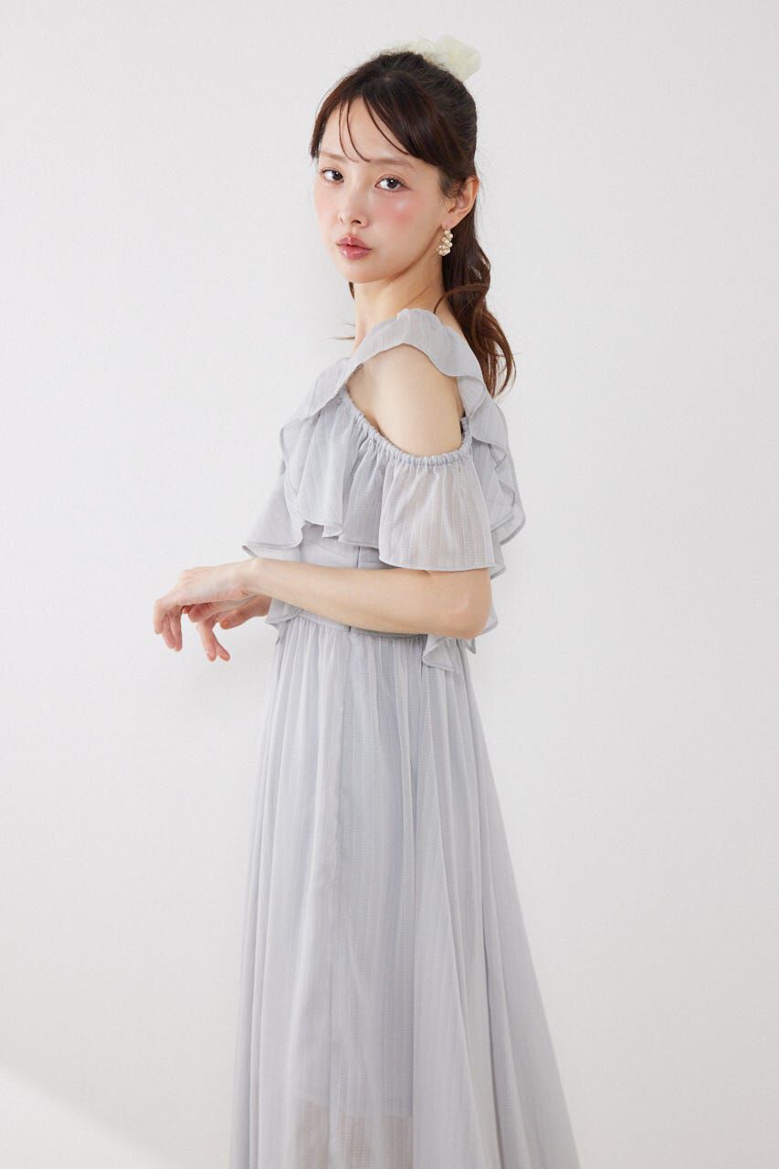 rienda「フロントドレープフレアワンピース」|ワンピース|