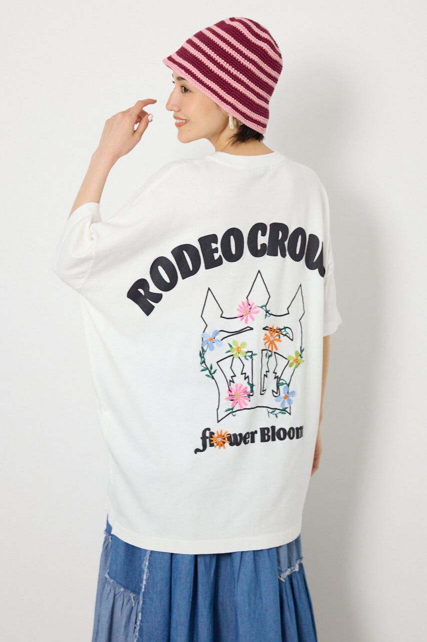 RODEO CROWNS「フラワークラウンニットワンピース」|ワンピース|O/WHT1