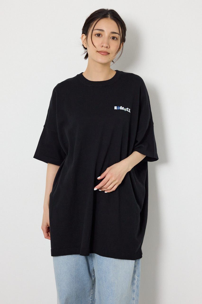 RODEO CROWNS「フラワークラウンニットワンピース」|ワンピース|BLK