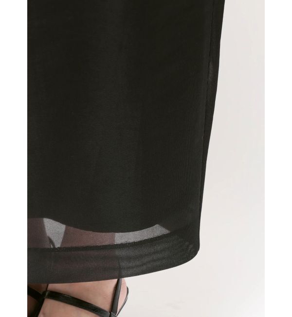 ELENDEEK「MESH BONDING TUCKED SK」|スカート|