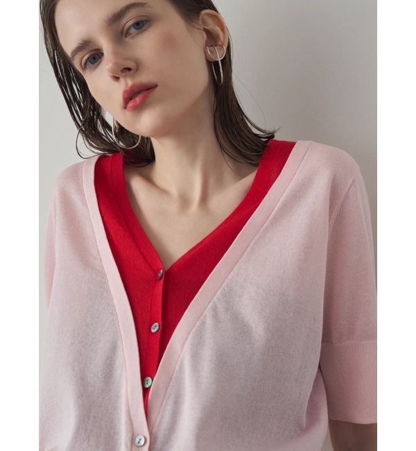 ELENDEEK「COLOR LAYERED HALF SLEEVES KT」|ニット・セーター|