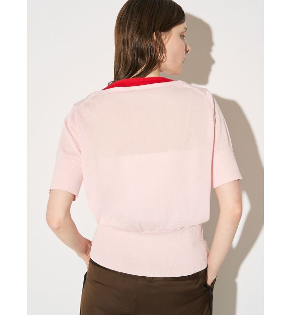 ELENDEEK「COLOR LAYERED HALF SLEEVES KT」|ニット・セーター|
