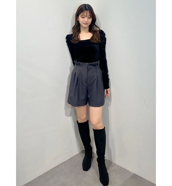 MERCURYDUO「ハイウエストツータックショートパンツ」|その他|