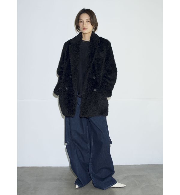 Ungrid「【Htage】ビッグシルエットボアジャケット」|その他|