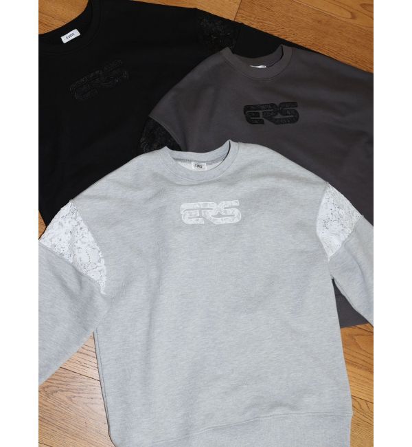 EVRIS「レースEmbroideryスウェットトップス」|スウェット・ジャージ|