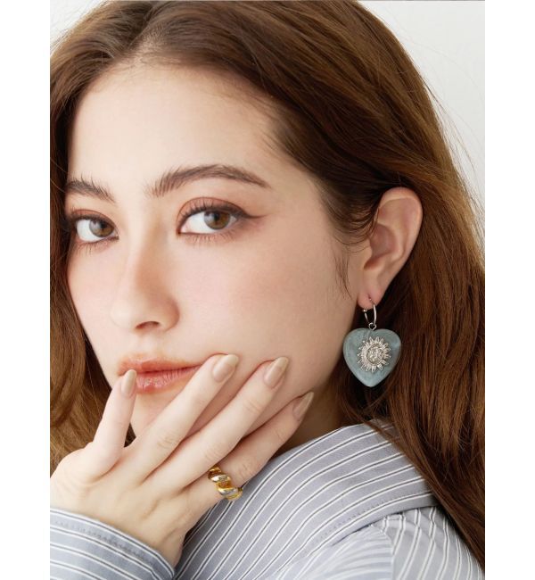 EVRIS「ORIGINAL SUNNY SHELL ピアス」|ピアス|ブルー