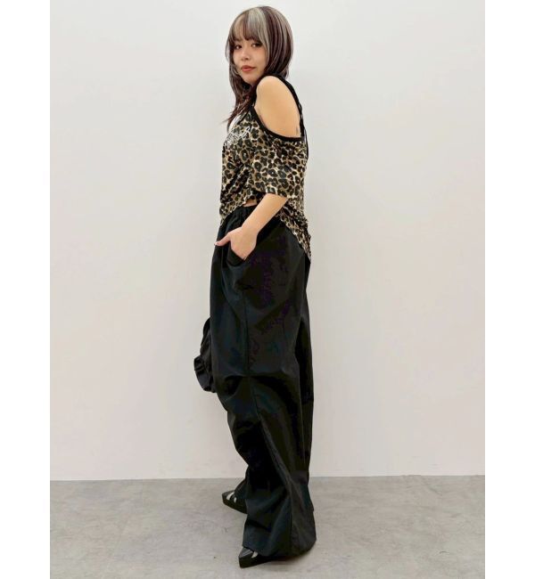 EVRIS「ラインストーンワンショルグラフィックトップス」|Tシャツ・カットソー|