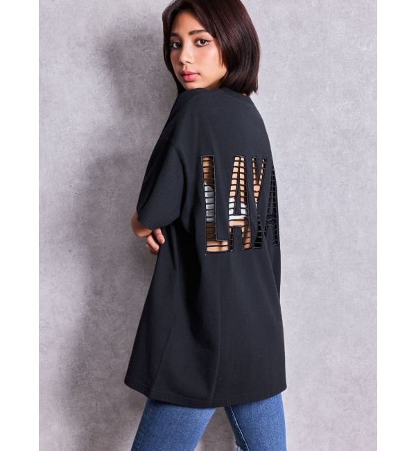 GYDA「LAXAメッシュBIG Tシャツ」|Tシャツ・カットソー|ブラック