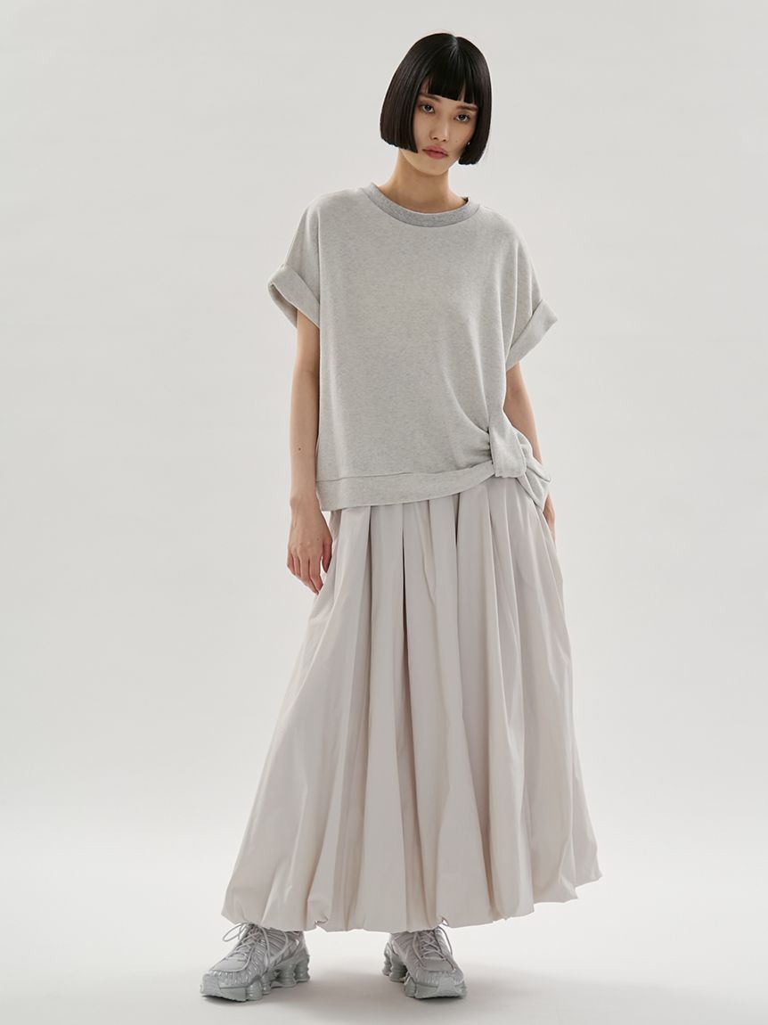 emmi atelier「eco 裏毛プルオーバー&times;撥水バルーンスカートセット」|ワンピース|