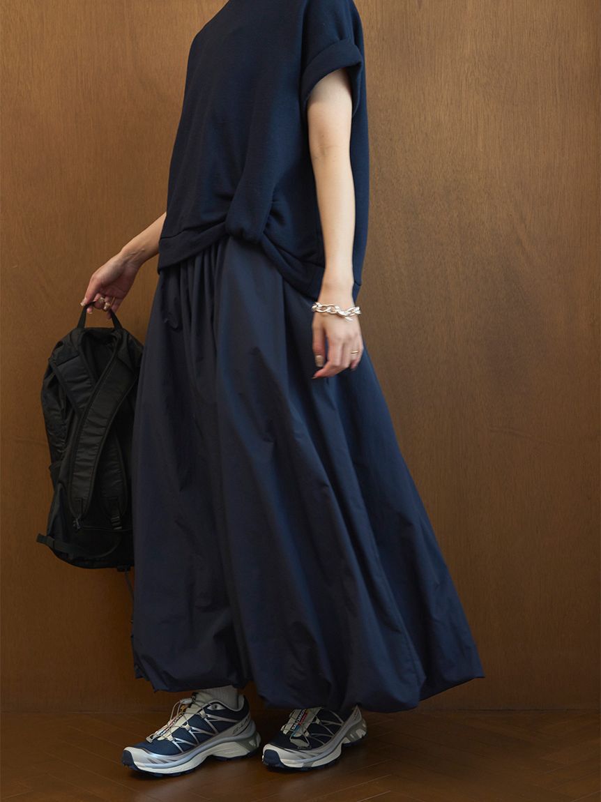 emmi atelier「eco 裏毛プルオーバー&times;撥水バルーンスカートセット」|ワンピース|