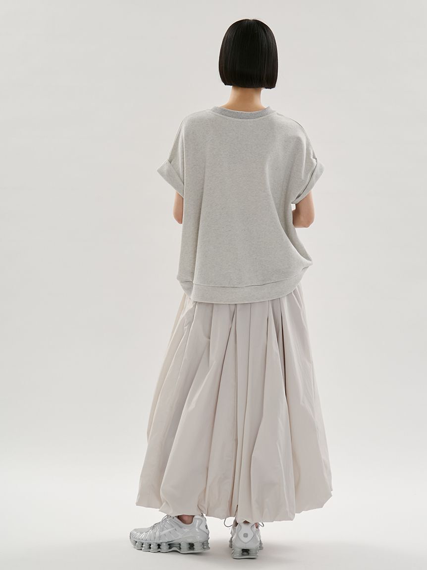 emmi atelier「eco 裏毛プルオーバー&times;撥水バルーンスカートセット」|ワンピース|