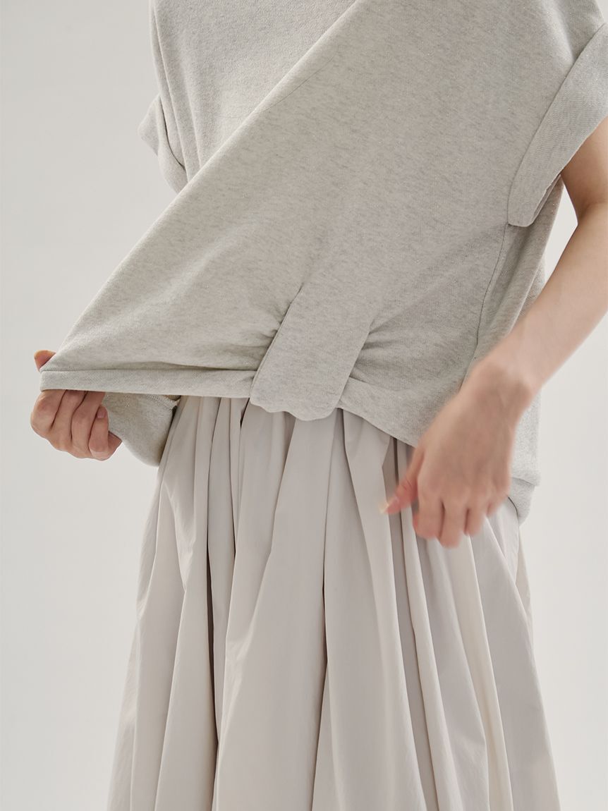 emmi atelier「eco 裏毛プルオーバー&times;撥水バルーンスカートセット」|ワンピース|
