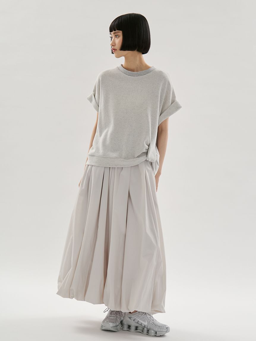 emmi atelier「eco 裏毛プルオーバー&times;撥水バルーンスカートセット」|ワンピース|LGRY