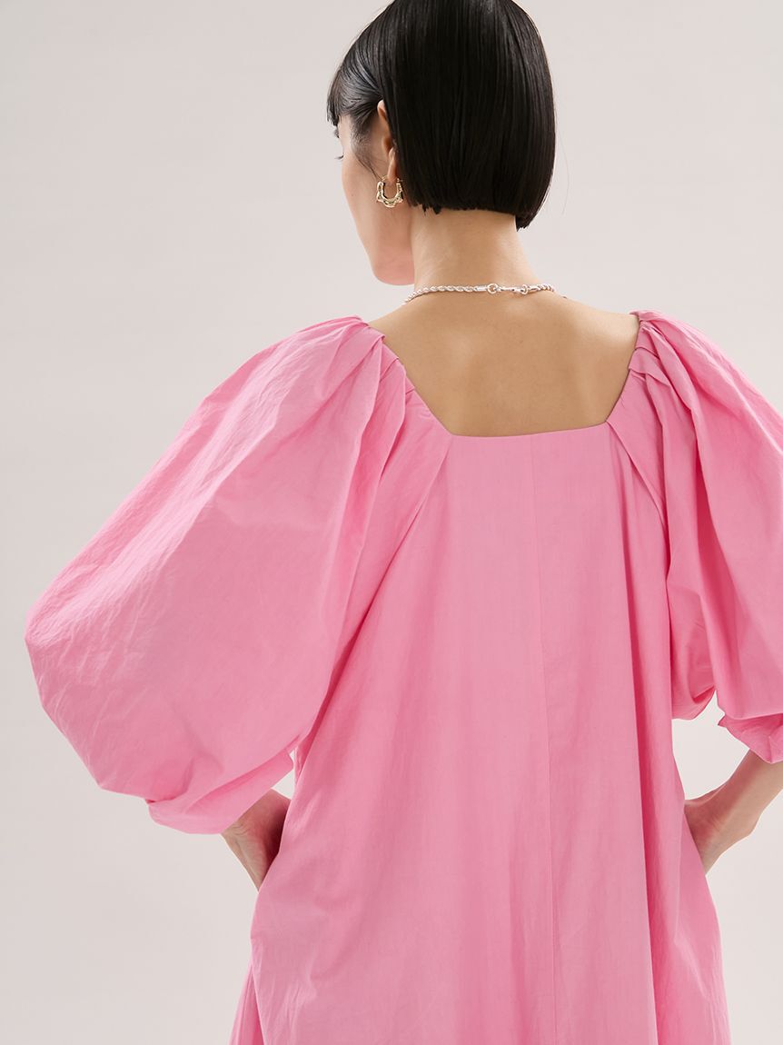 emmi atelier「ボリュームスリーブコットンワンピース」|ワンピース|