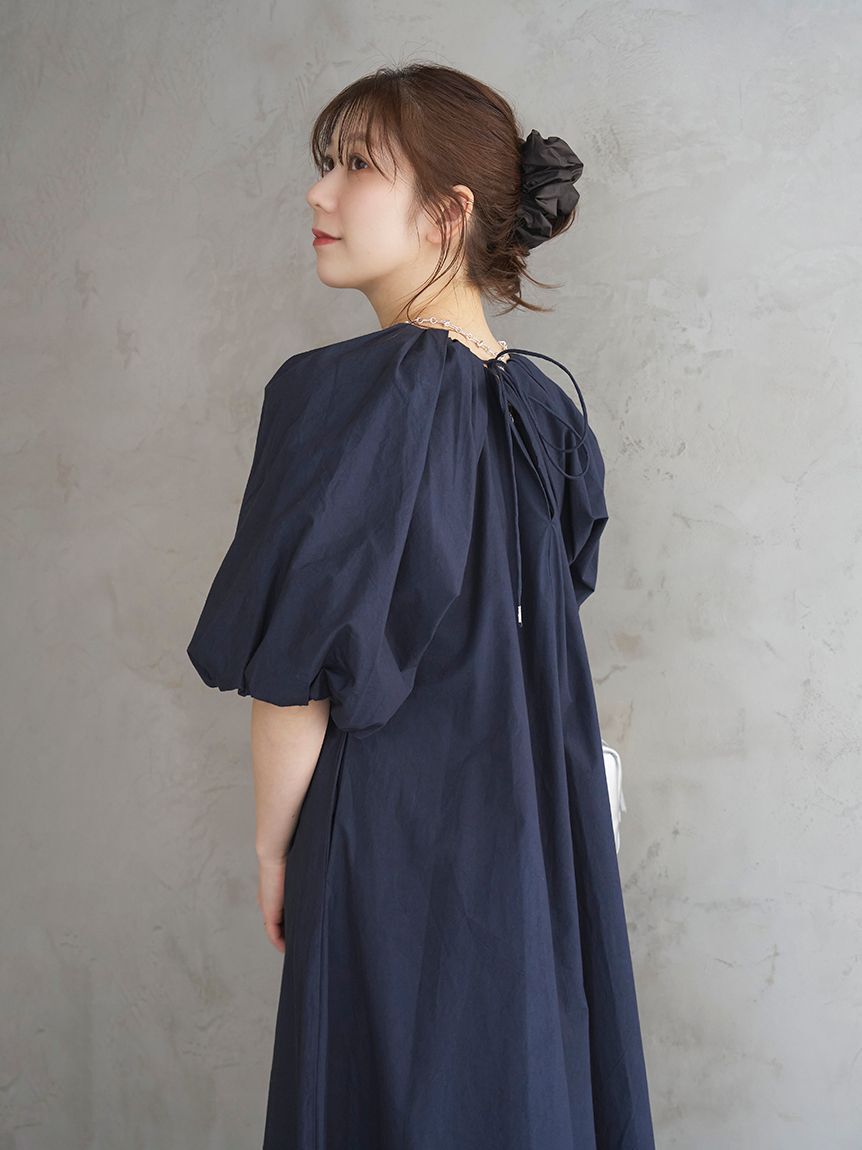 emmi atelier「ボリュームスリーブコットンワンピース」|ワンピース|