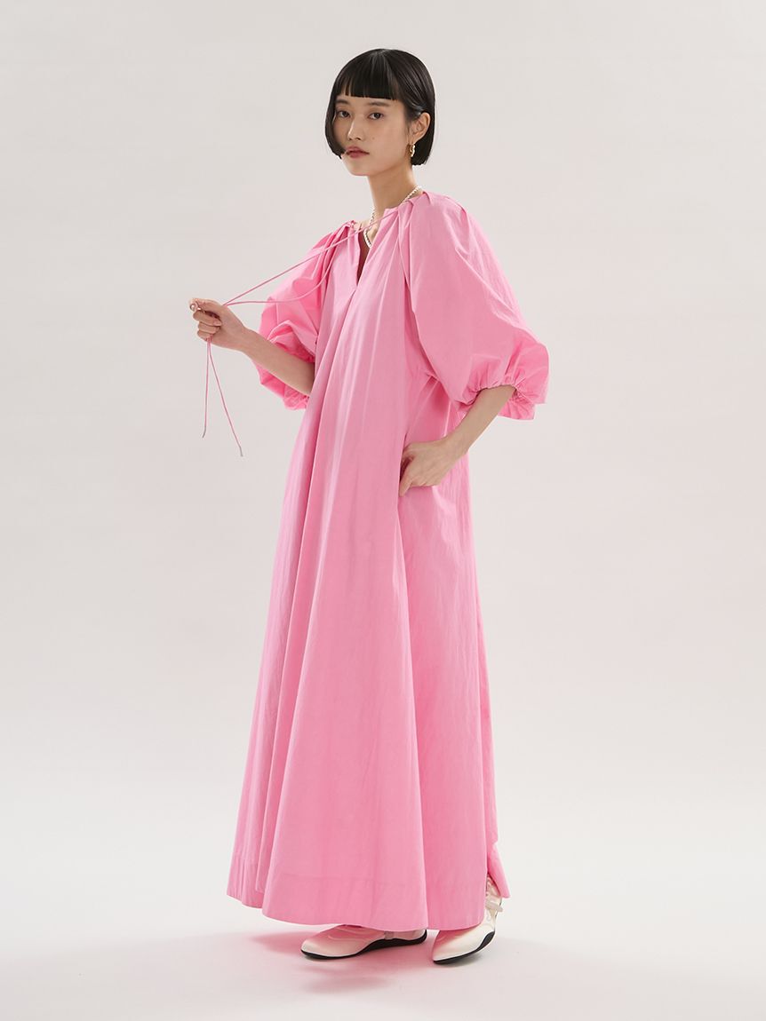 emmi atelier「ボリュームスリーブコットンワンピース」|ワンピース|