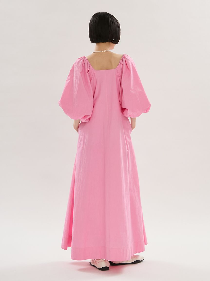 emmi atelier「ボリュームスリーブコットンワンピース」|ワンピース|
